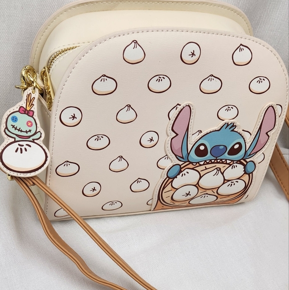 Loungefly × Disney Lilo and Stitch Dumpling Cross Body Zip Up Bag. RARE - Picture 2 of 11